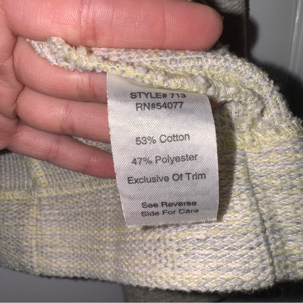 CAbi One Fine Day Lemon Zest Tweed Bouclé single button Blazer Jacket 8 - Picture 15 of 16